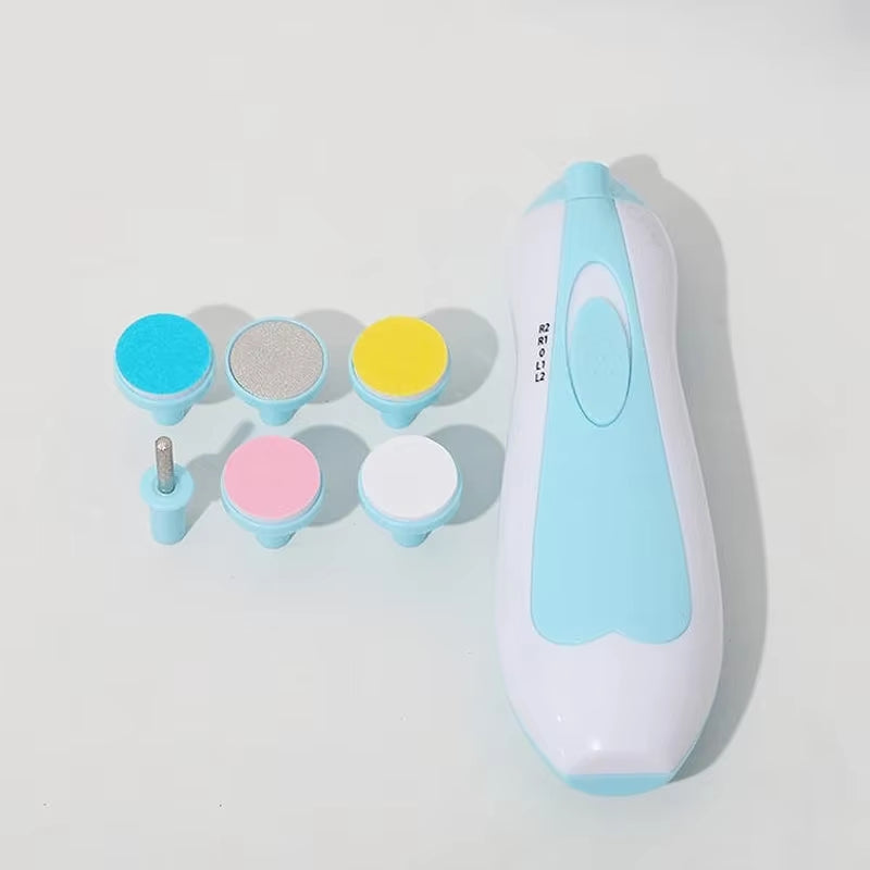 Multifunctional Electric Baby Nail Trimmer Baby Nail File Clippers Toes Fingernail Cutter Trimmer Manicure Tool Set Baby Care