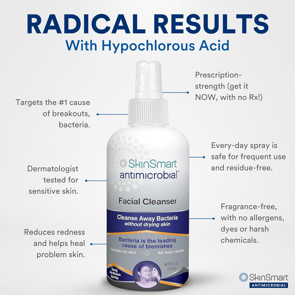 Hypochlorous Acid Facial Cleanser Spray for Breakouts