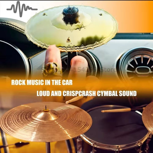 1/2/3PCS Hand-Shooting Car Crash Cymbal Universal Auto Air Ventilation Port Clip-On Mini Drum Cymbals for All Types of Vehicles